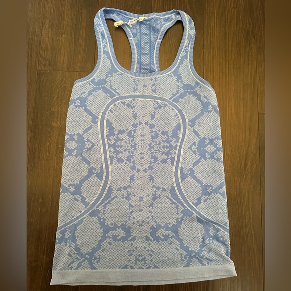 Lululemon Swiftly Tech Racerback Heathered Sapphire Blue - Picture 4 of 6